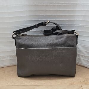 A New Day Grey Faux Leather Crossbody Bag